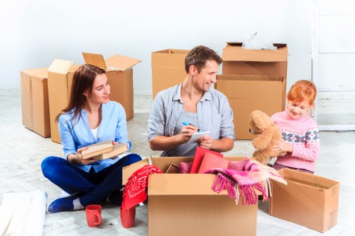 Wimbledon man with van preparing equipment for the event